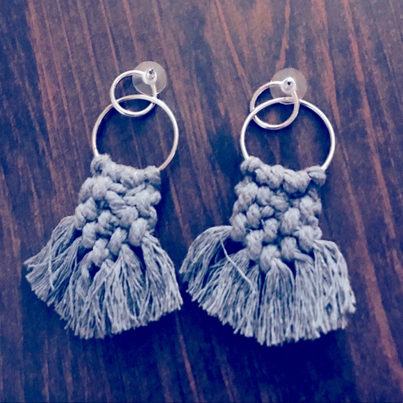 Handmade w/L♥️VE🆕Silver Double Looped 3mm Macrame - Picture 6 of 16